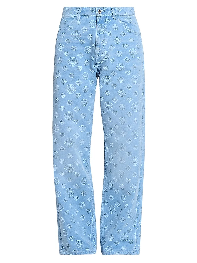 Monogram Relaxed-Fit Jeans