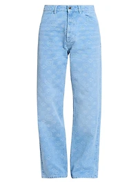 Monogram Relaxed-Fit Jeans