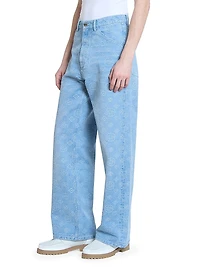 Monogram Relaxed-Fit Jeans