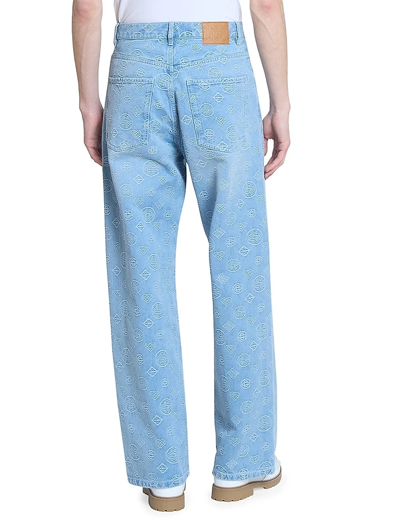 Monogram Relaxed-Fit Jeans