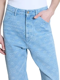 Monogram Relaxed-Fit Jeans