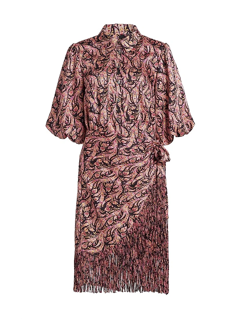 Kember Charming Paisley Knee-Length Dress