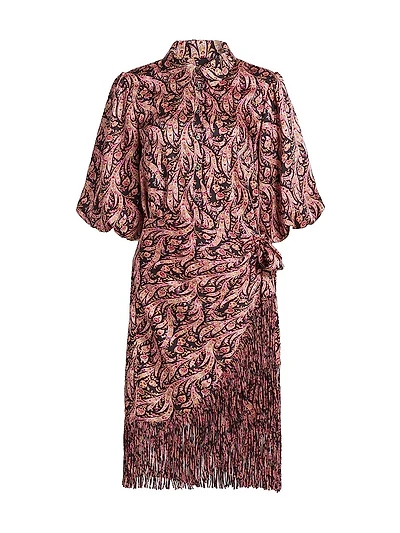Kember Charming Paisley Knee-Length Dress