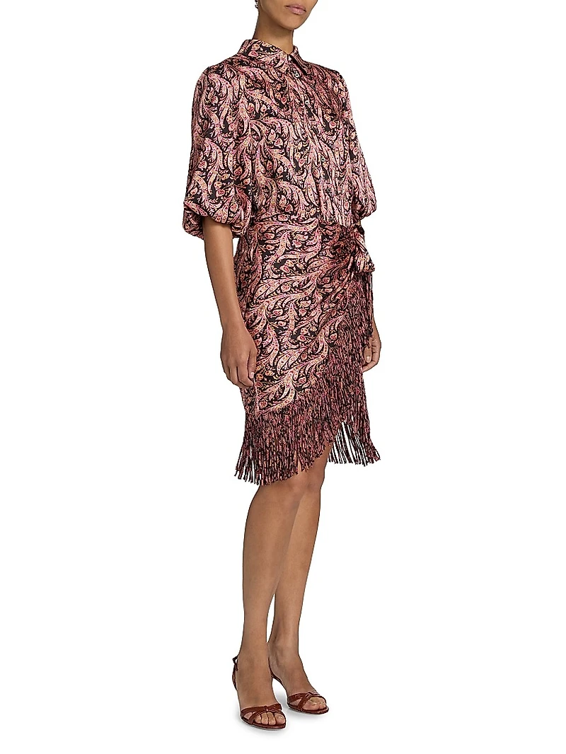 Kember Charming Paisley Knee-Length Dress