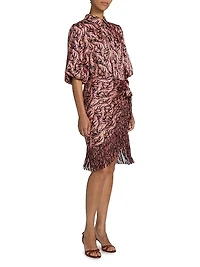 Kember Charming Paisley Knee-Length Dress