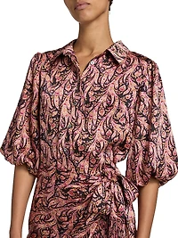 Kember Charming Paisley Knee-Length Dress
