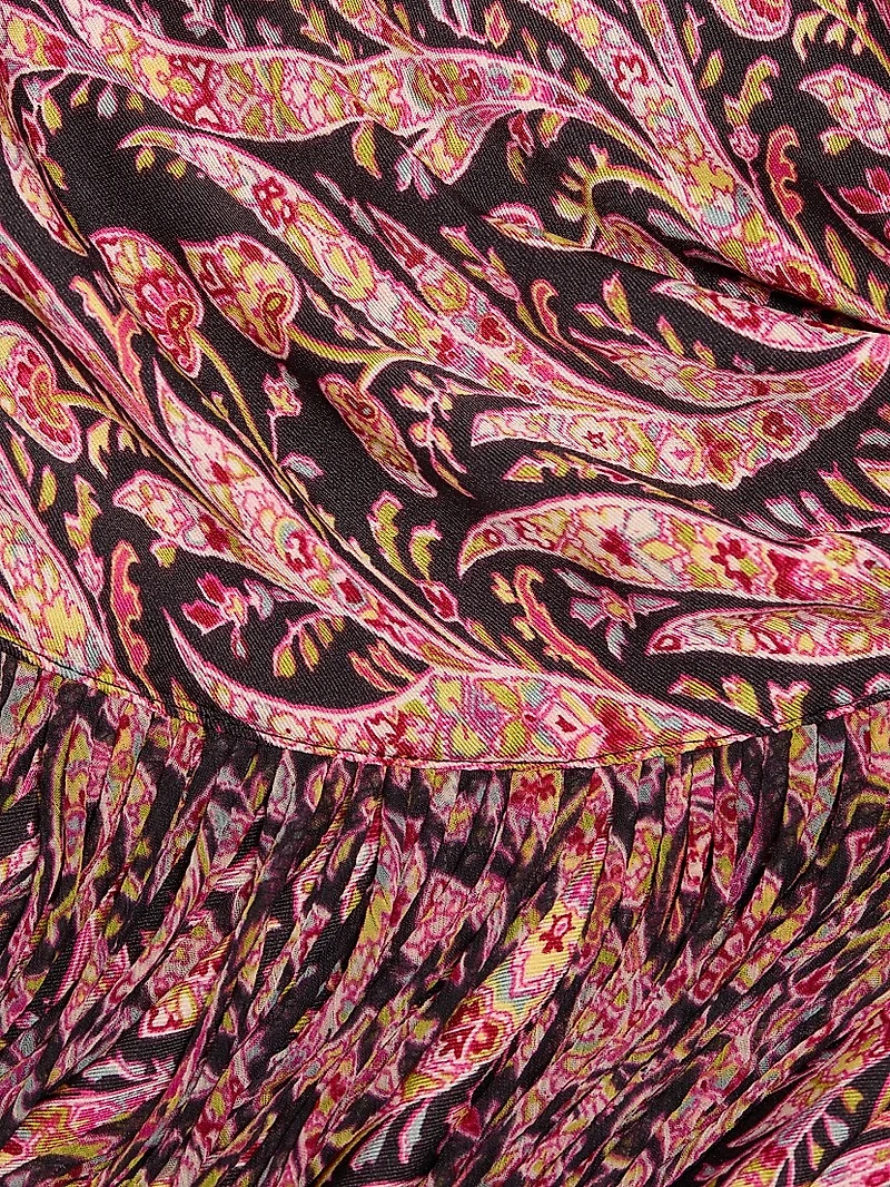 Kember Charming Paisley Knee-Length Dress