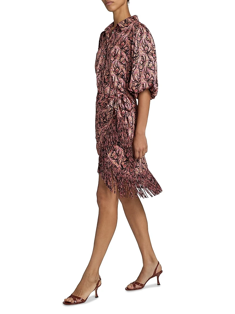 Kember Charming Paisley Knee-Length Dress