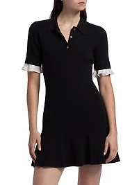 Keaton Knit Polo Minidress