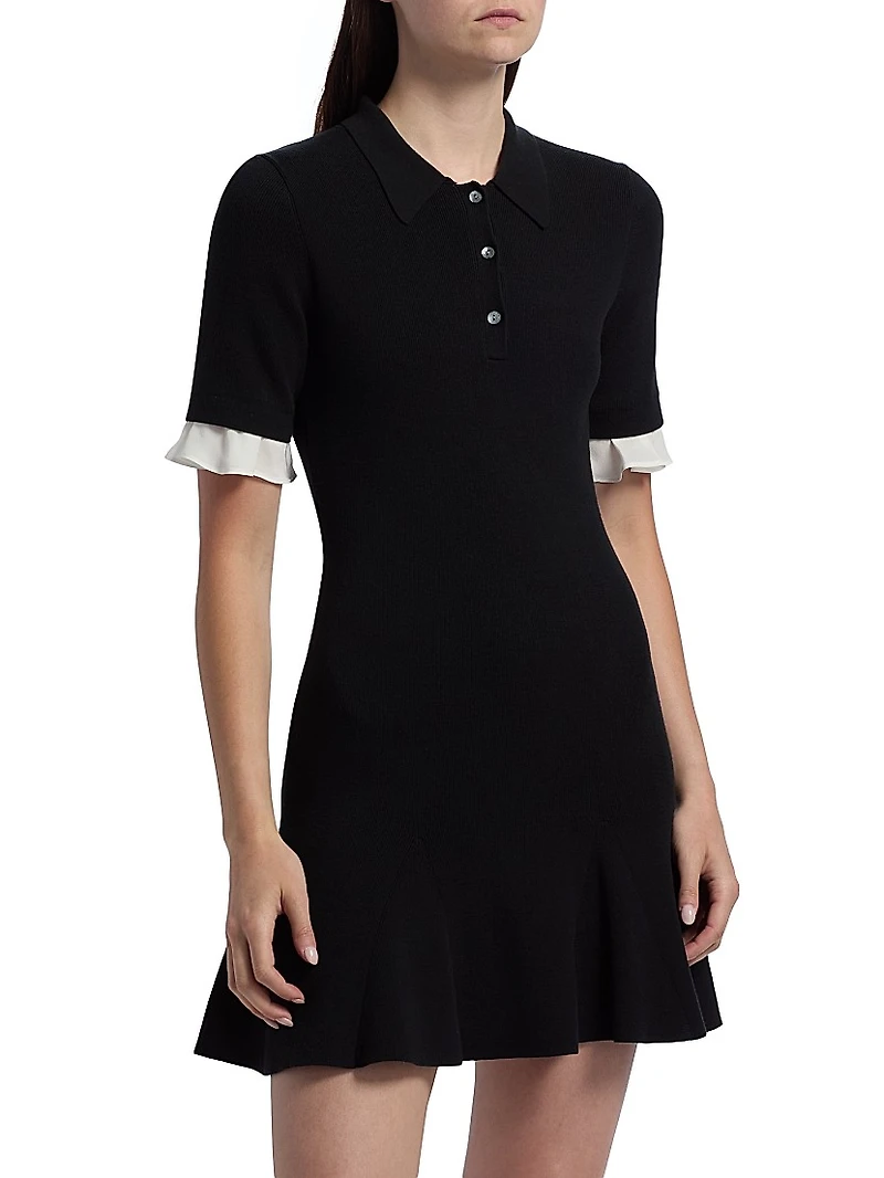 Keaton Knit Polo Minidress