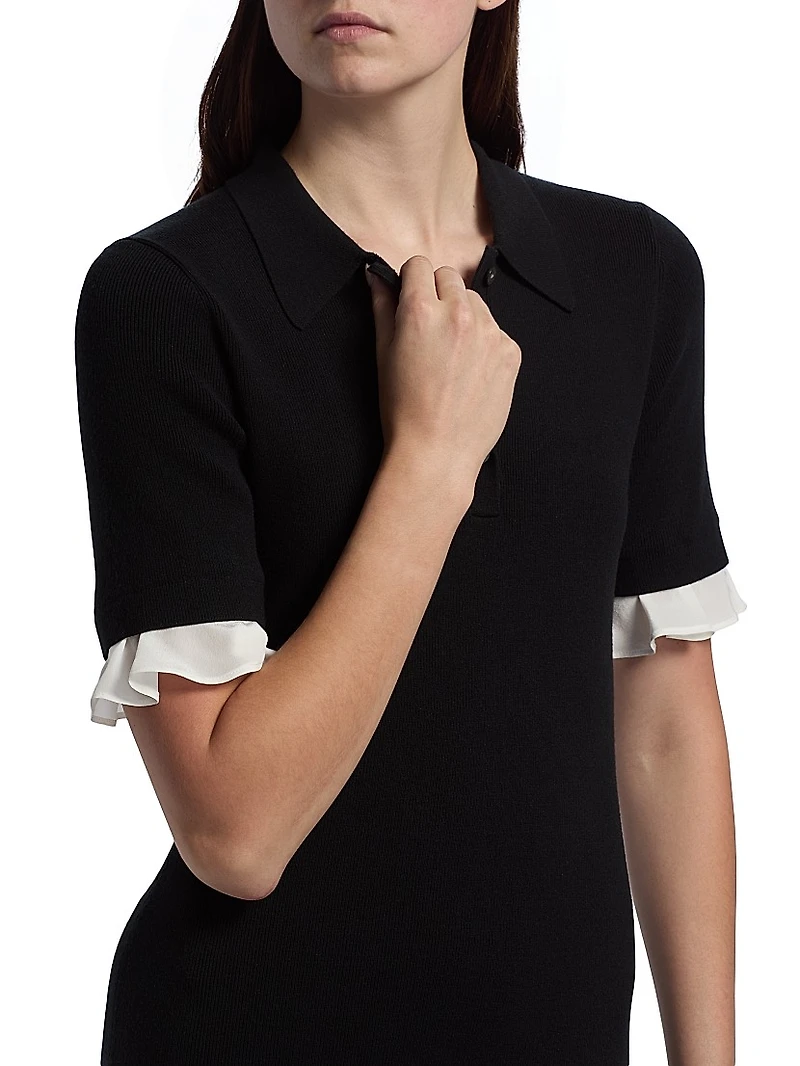 Keaton Knit Polo Minidress