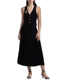 Bane Crepe Midi-Skirt