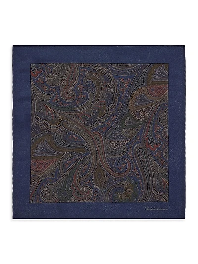 Paisley Silk Pocket Square