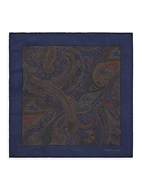 Paisley Silk Pocket Square