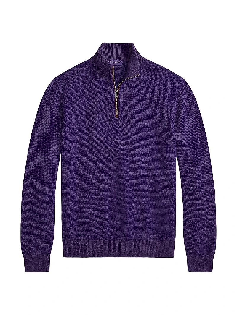 Cashmere Quarter-Zip Sweater
