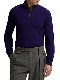 Cashmere Quarter-Zip Sweater