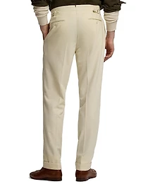 Pleated Wool Flannel Trousers