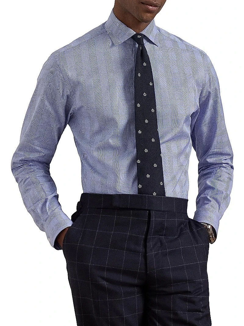 Glen Check Cotton Shirt