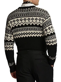 Fair Isle-Style Cashmere Crewneck Sweater