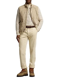 Carleton Quilted Suede Vest