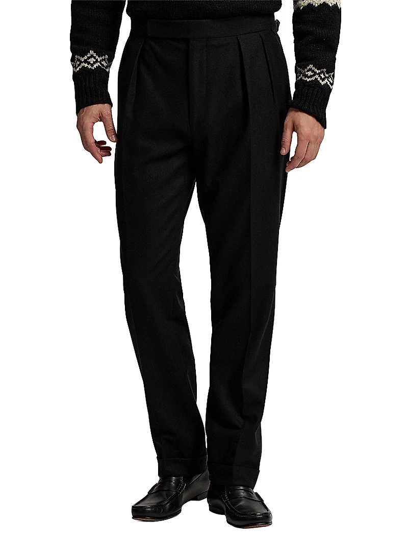 Wool Flannel Trousers