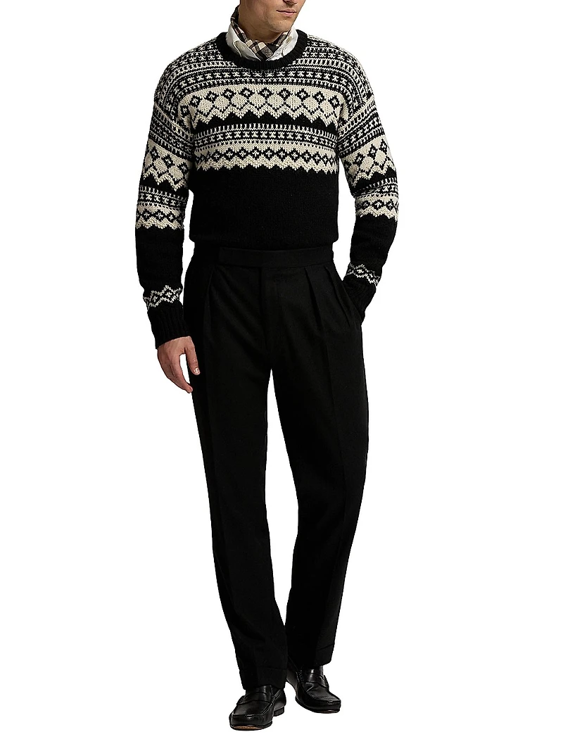Wool Flannel Trousers