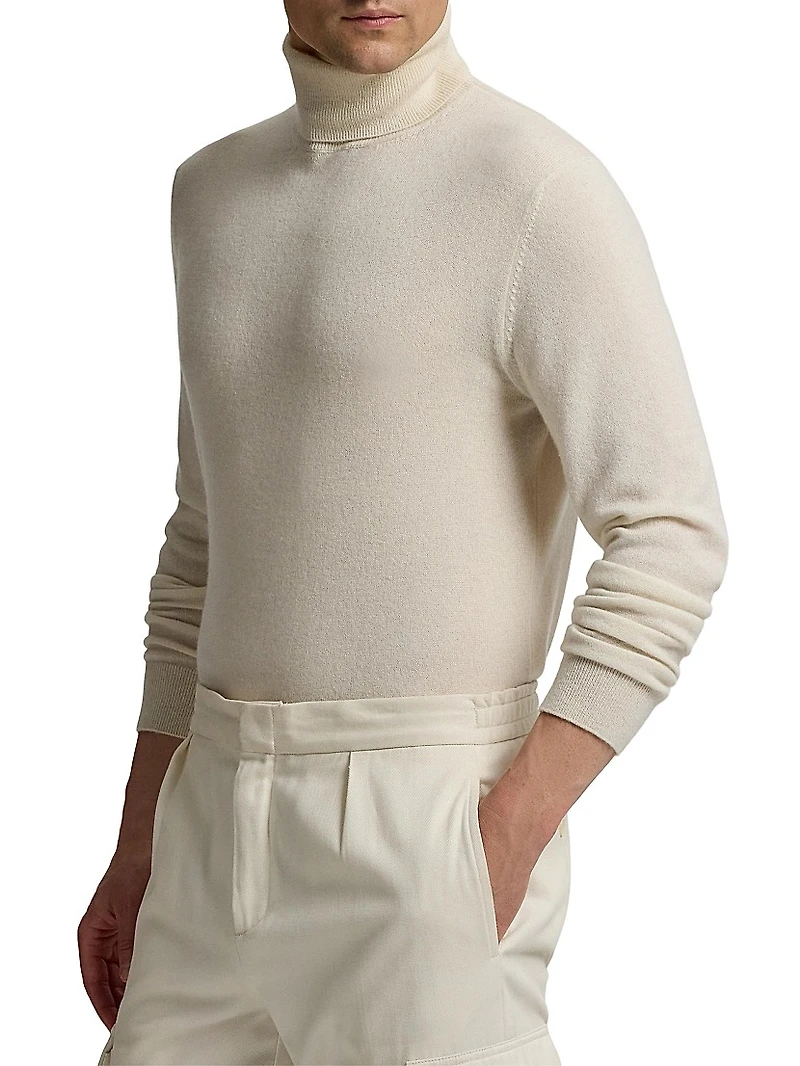 Mock Turtleneck Wool Sweater