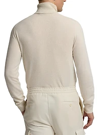 Mock Turtleneck Wool Sweater