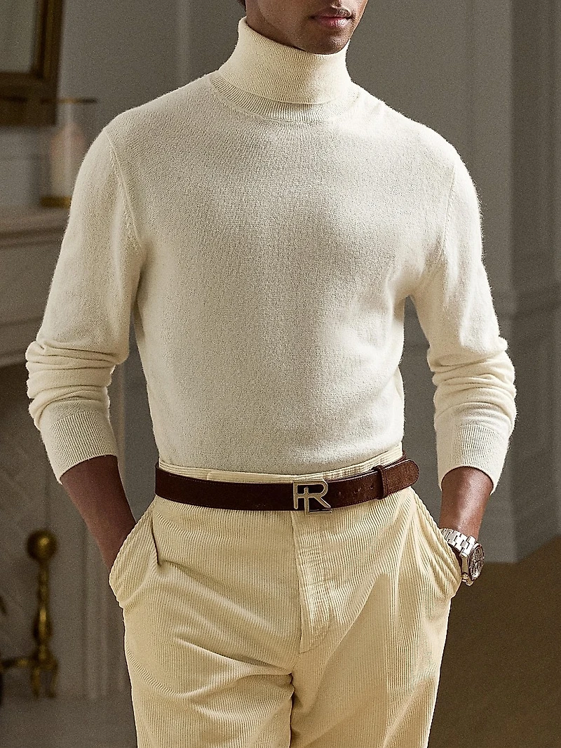 Mock Turtleneck Wool Sweater