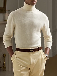 Mock Turtleneck Wool Sweater