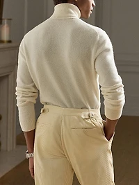 Mock Turtleneck Wool Sweater