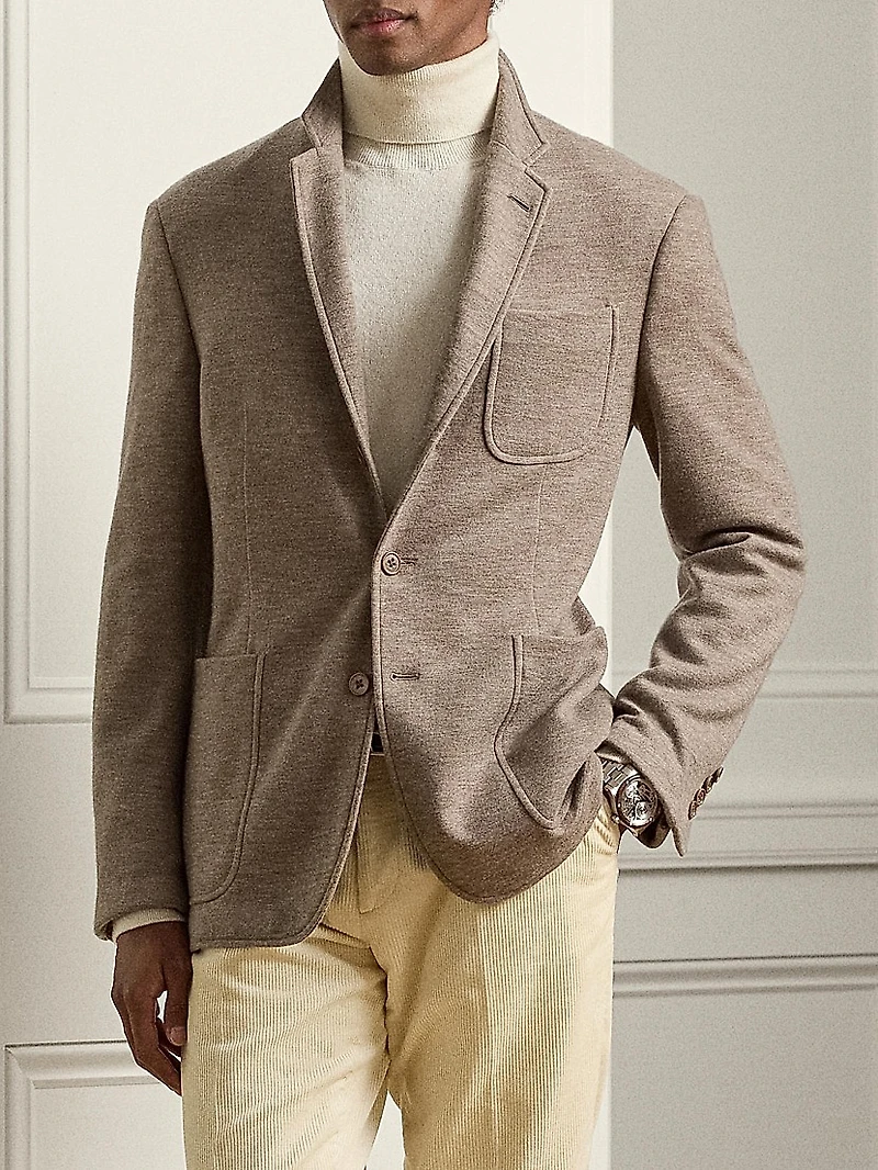 Mock Turtleneck Wool Sweater