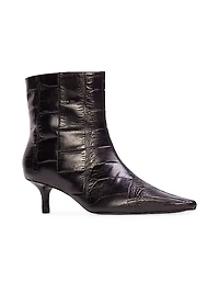 Harlow 50MM Croc Embossed Boots