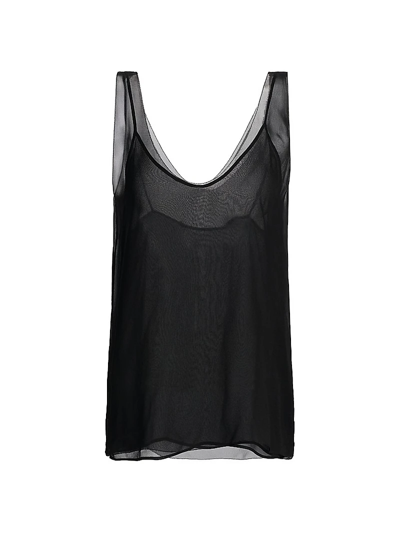 Chiffon Silk Slip Top