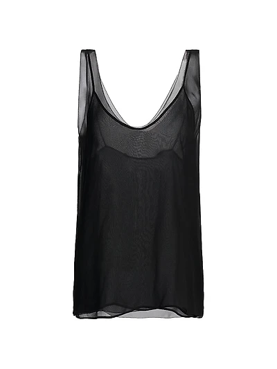 Chiffon Silk Slip Top