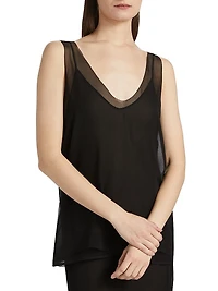Chiffon Silk Slip Top