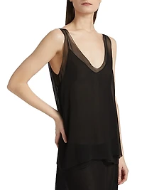 Chiffon Silk Slip Top