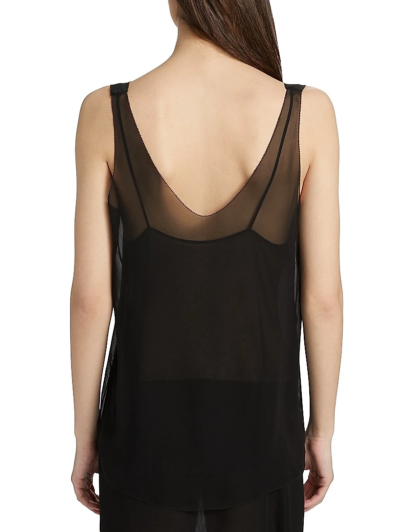 Chiffon Silk Slip Top