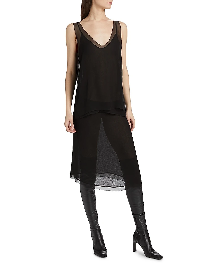 Chiffon Silk Slip Top
