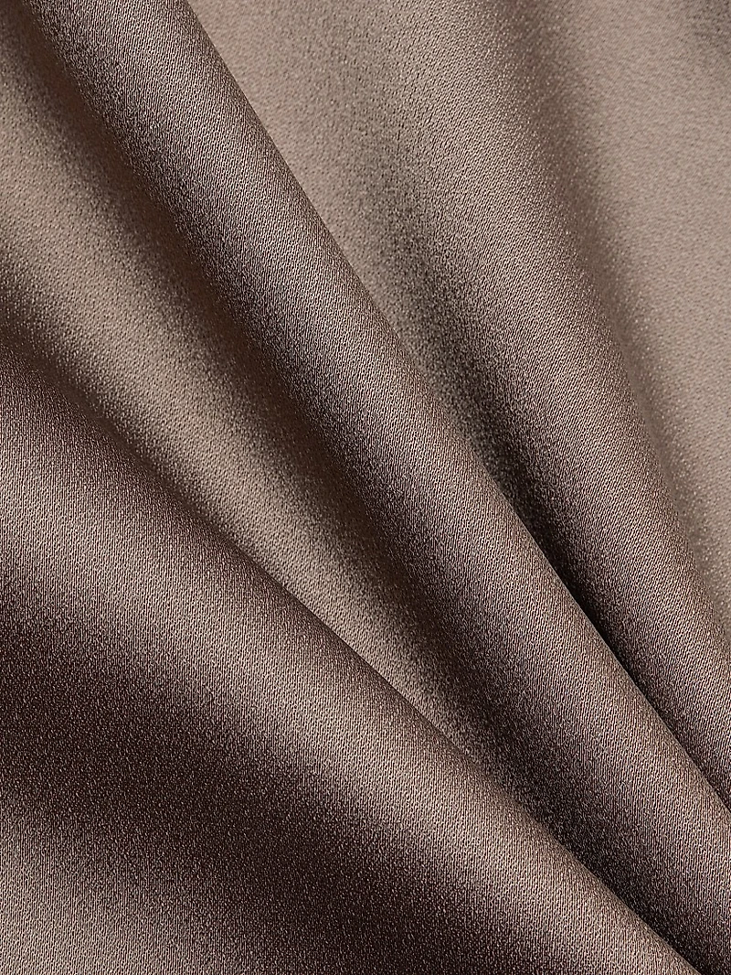 Slouch-Waist Satin Maxi Dress