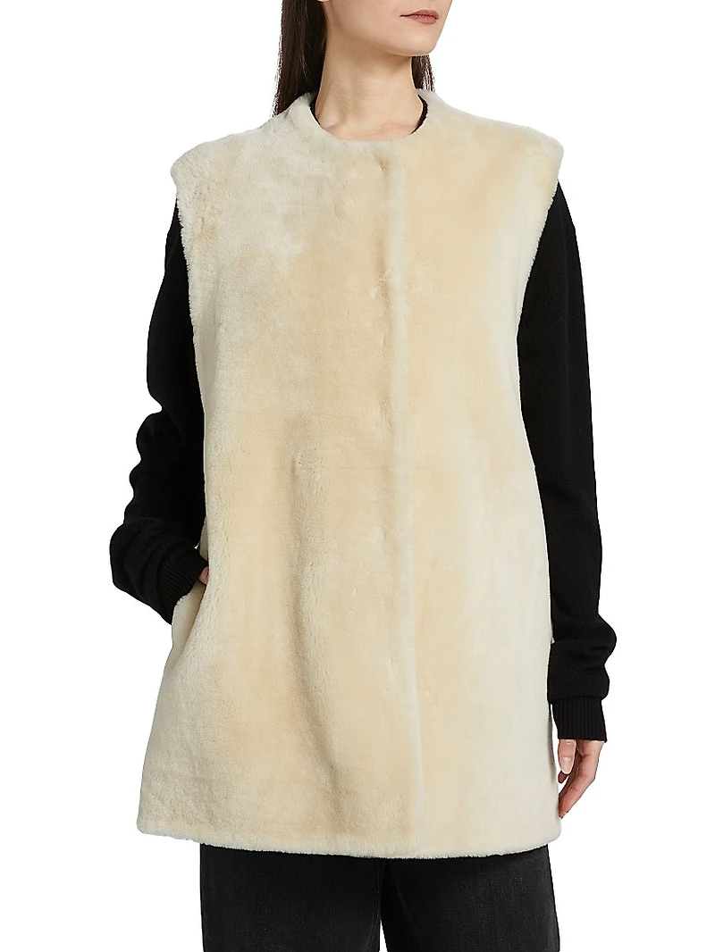 Plush Shearling Vest