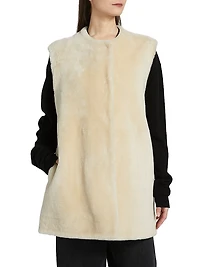 Plush Shearling Vest