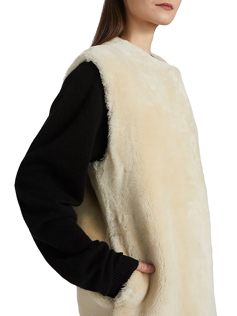Plush Shearling Vest