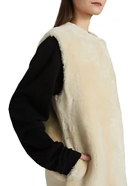 Plush Shearling Vest