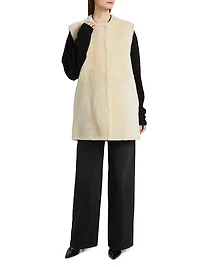 Plush Shearling Vest