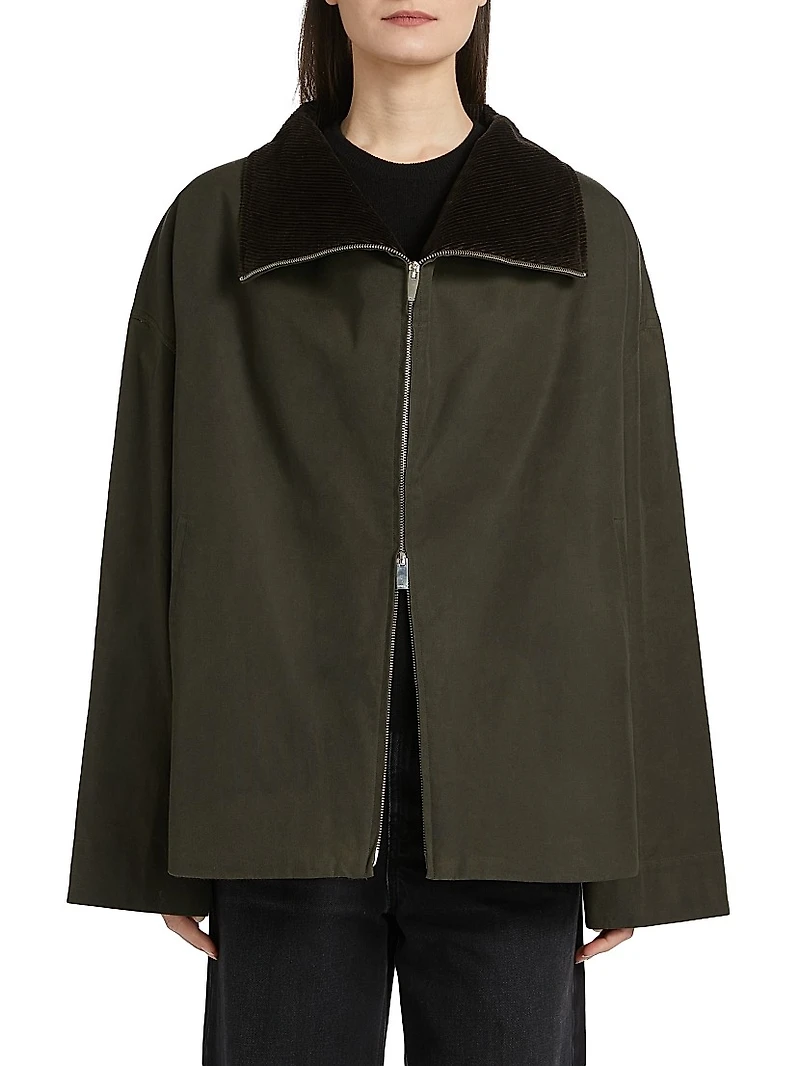 Funnelneck Cotton Jacket