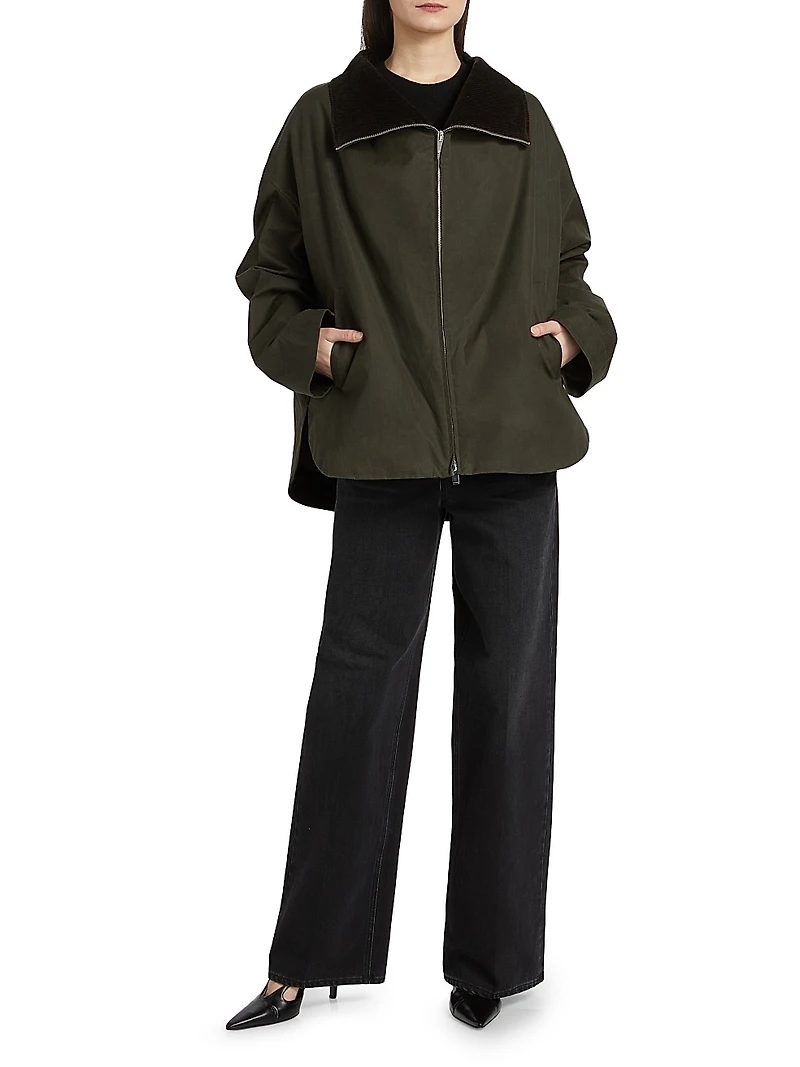 Funnelneck Cotton Jacket