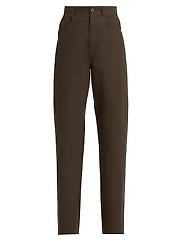 Twisted Tailored Cotton Trousers