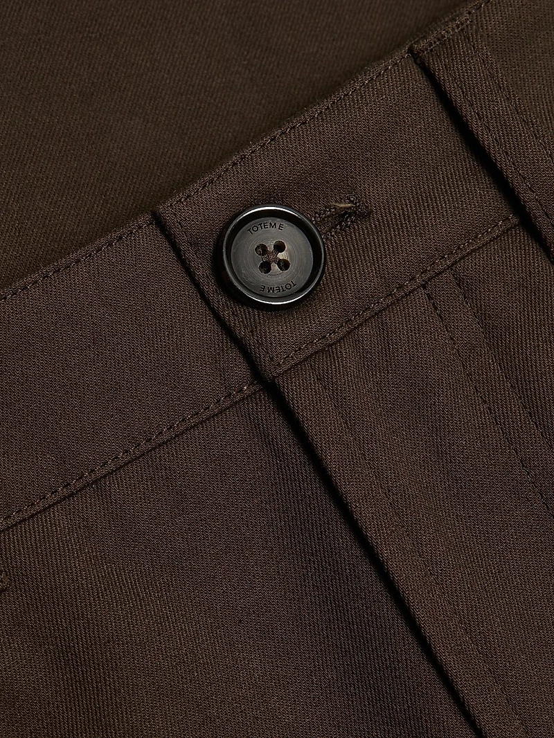 Twisted Tailored Cotton Trousers