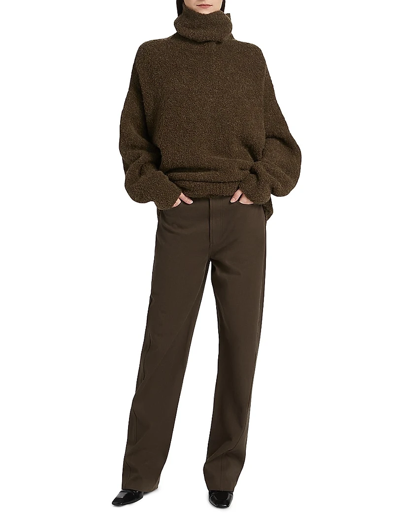 Twisted Tailored Cotton Trousers